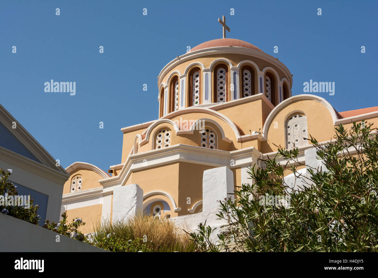 Simi, Kloster "Moni Evangelismos" Stockfoto