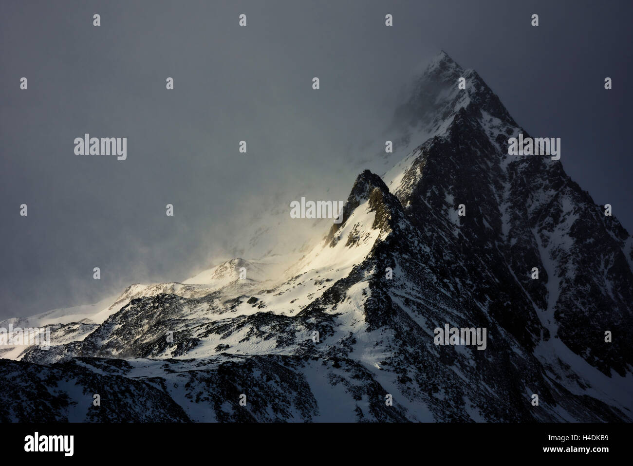 Tal führenden Punkt in den Ötztaler Alpen, Österreich Stockfoto