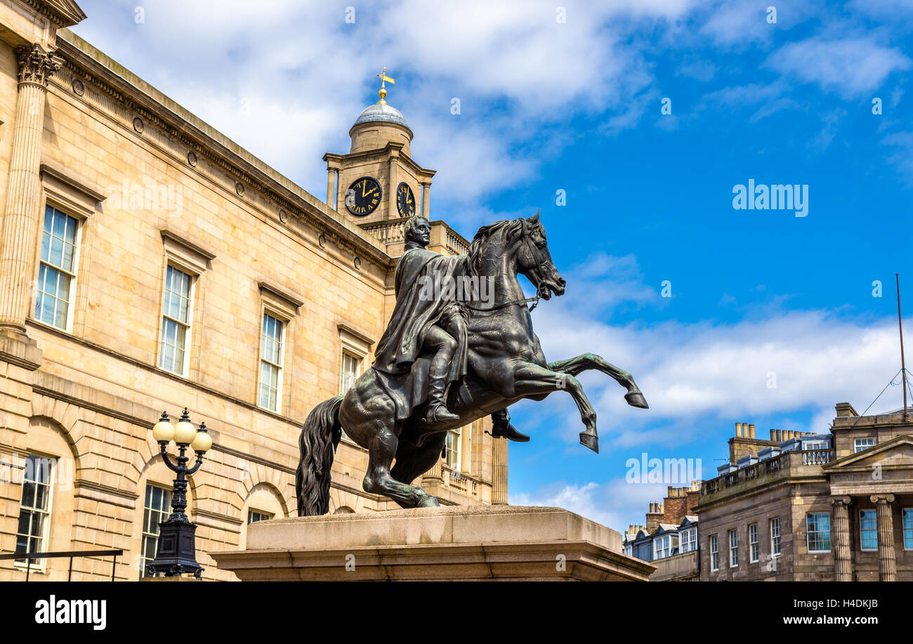 Herzog von Wellington Statue in Edinburgh - Schottland Stockfoto