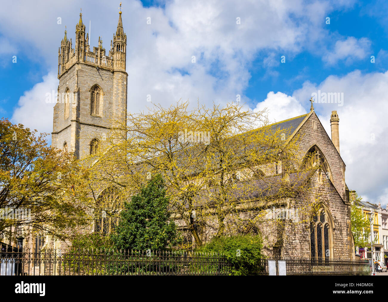 Kirche St. Johannes der Täufer in Cardiff - Wales Stockfoto
