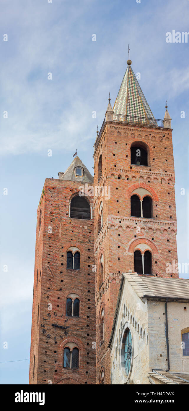 Albenga Kathedrale St. Michael, Albenga, Provinz von Savona, Ligurien, Italien Stockfoto