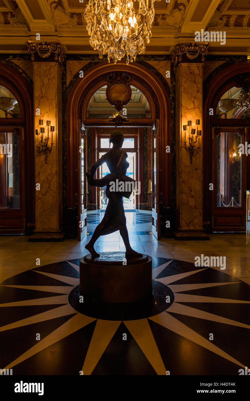 Skulptur des Glücks, Casino Interieur, Monte Carlo, Monaco Stockfoto