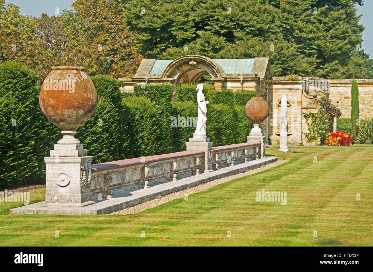 Heaver Burg, italienischer Garten, Kent, Stockfoto