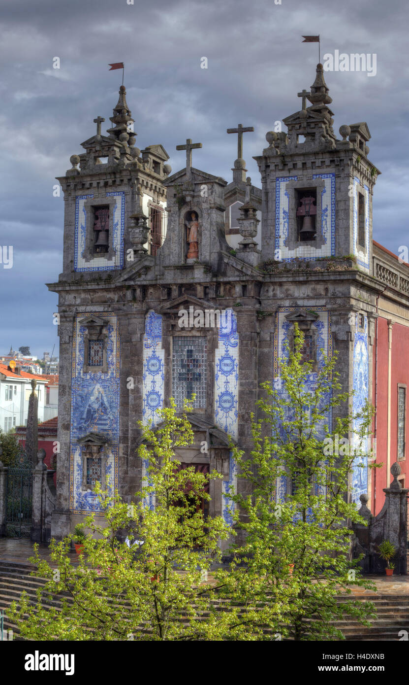 Igreja Santo Idelfonso, Porto, Bezirk von Porto, Portugal, Europa Stockfoto