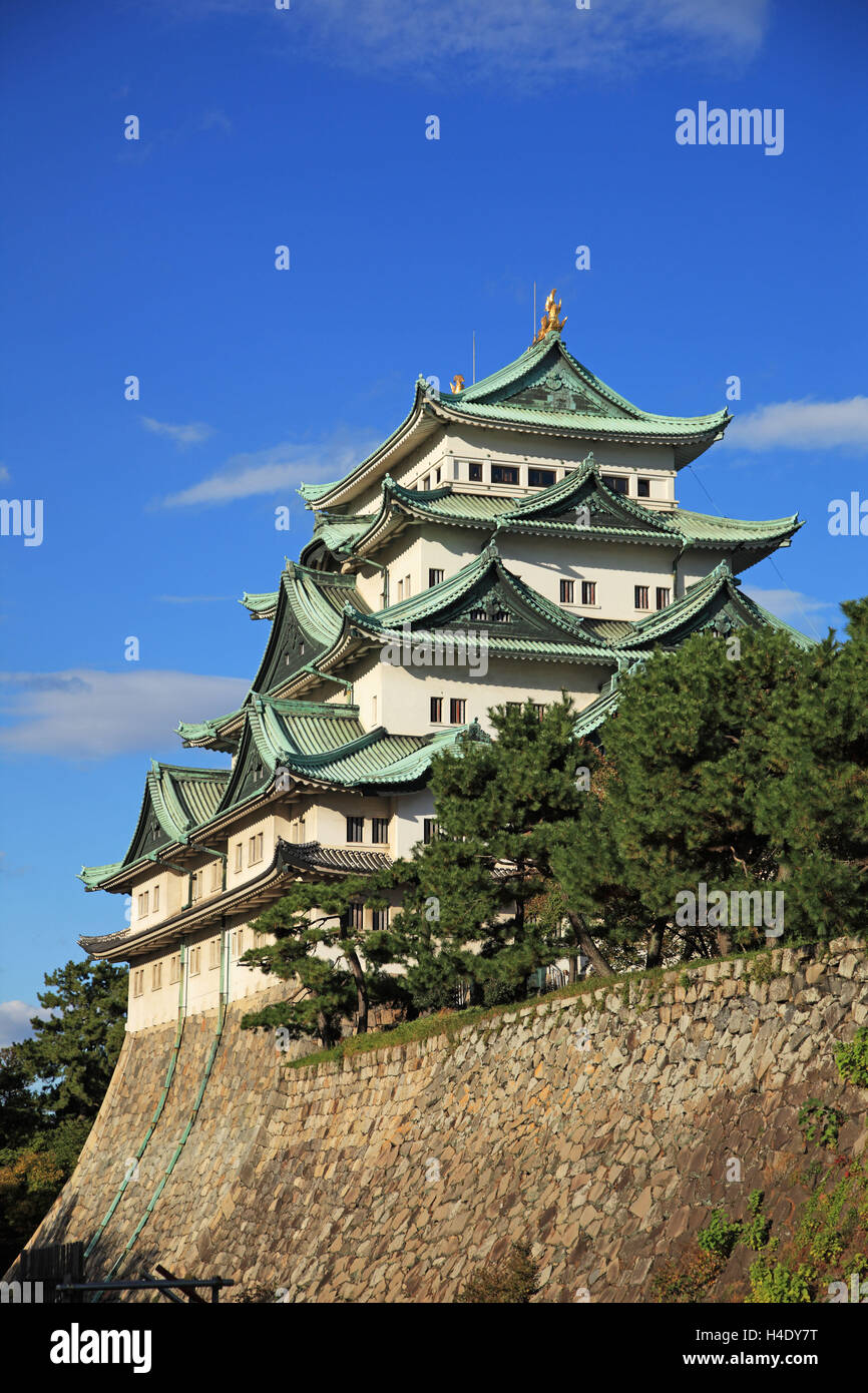 Japan, Nagoya, Präfektur Aichi-Nagoya Castle Stockfoto