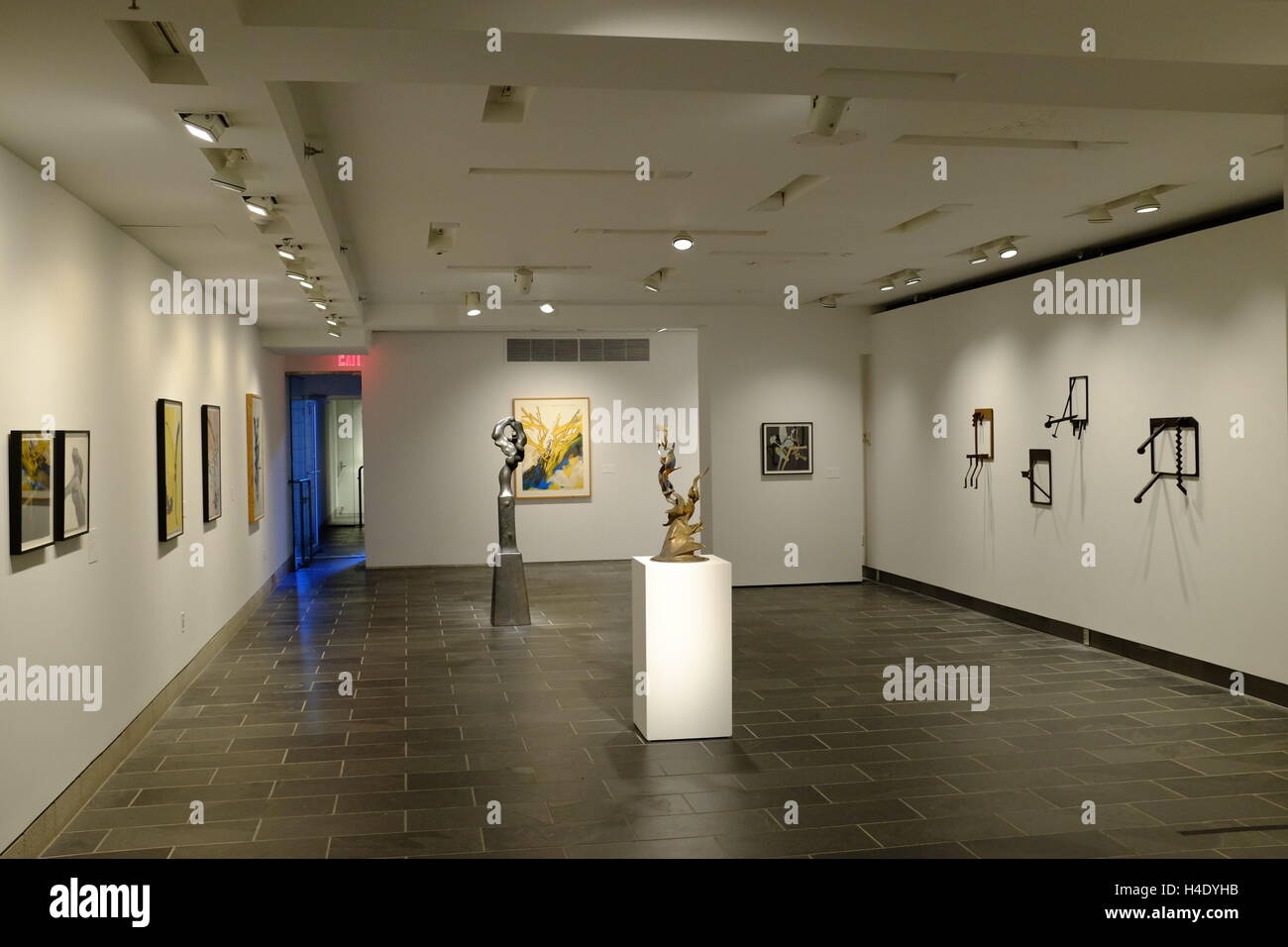 Ausstellungshalle im Studio Museum in Harlem. Manhattan, New York City, USA Stockfoto