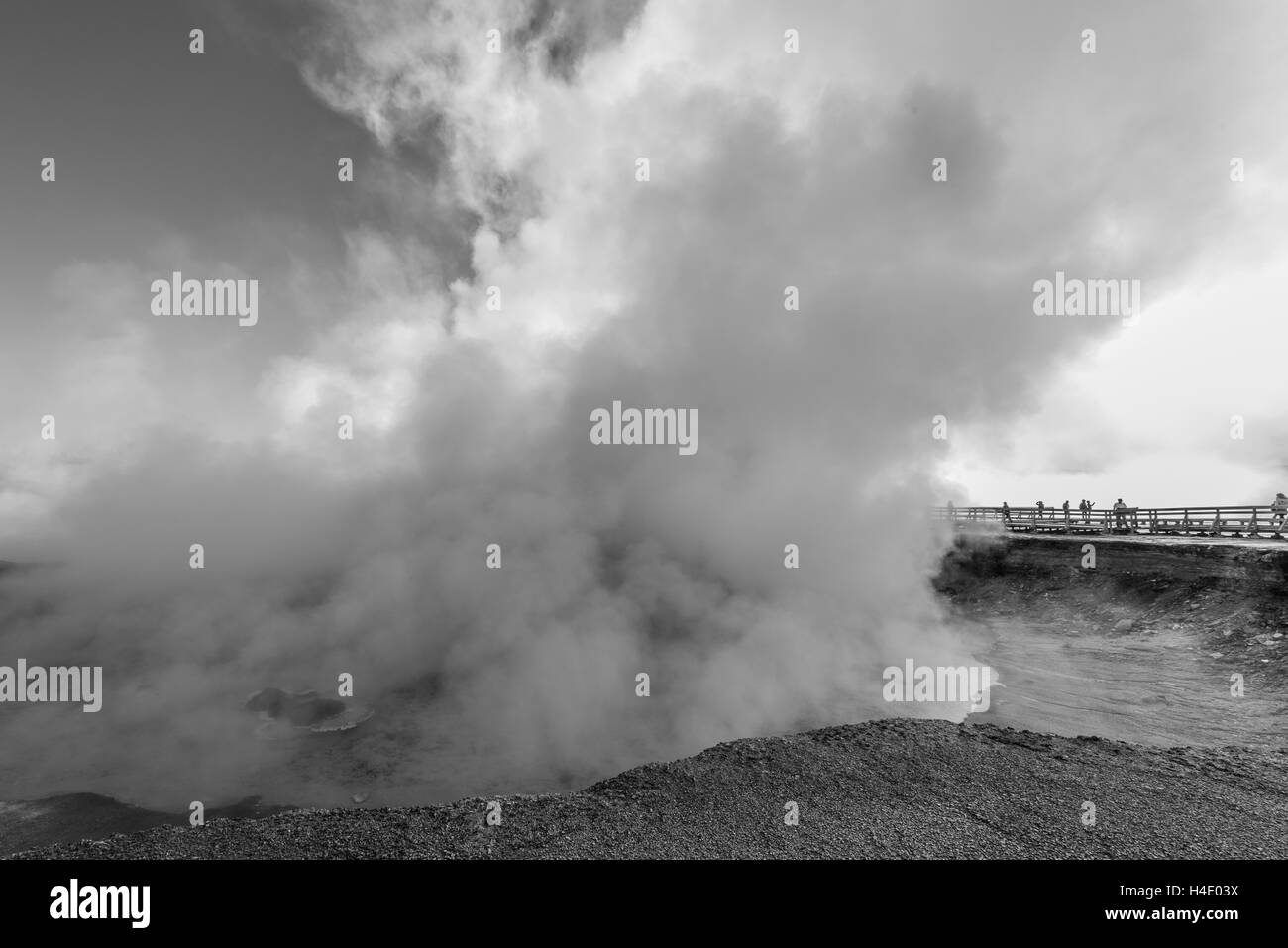 Szenen der geothermische Aktivität Stockfoto