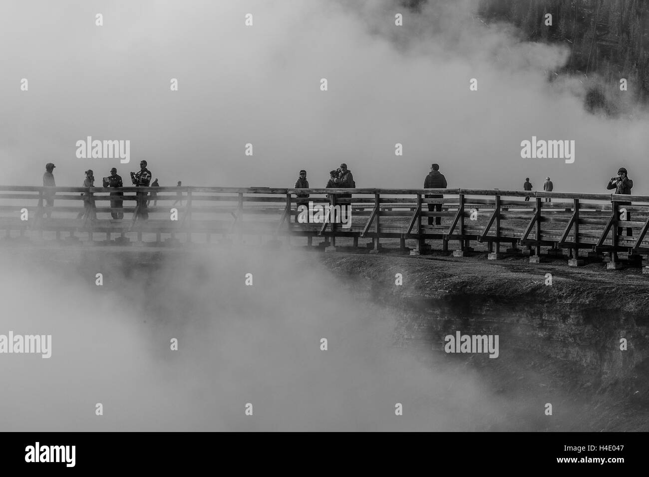 Szenen der geothermische Aktivität, Yellowstone National Park. Stockfoto