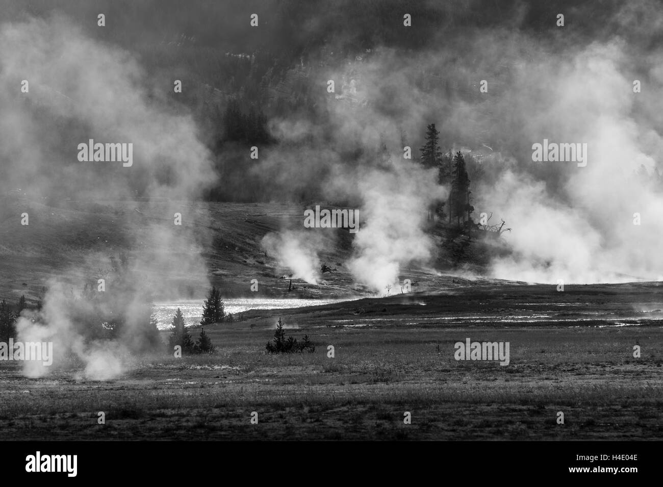 Szenen der geothermische Aktivität Stockfoto