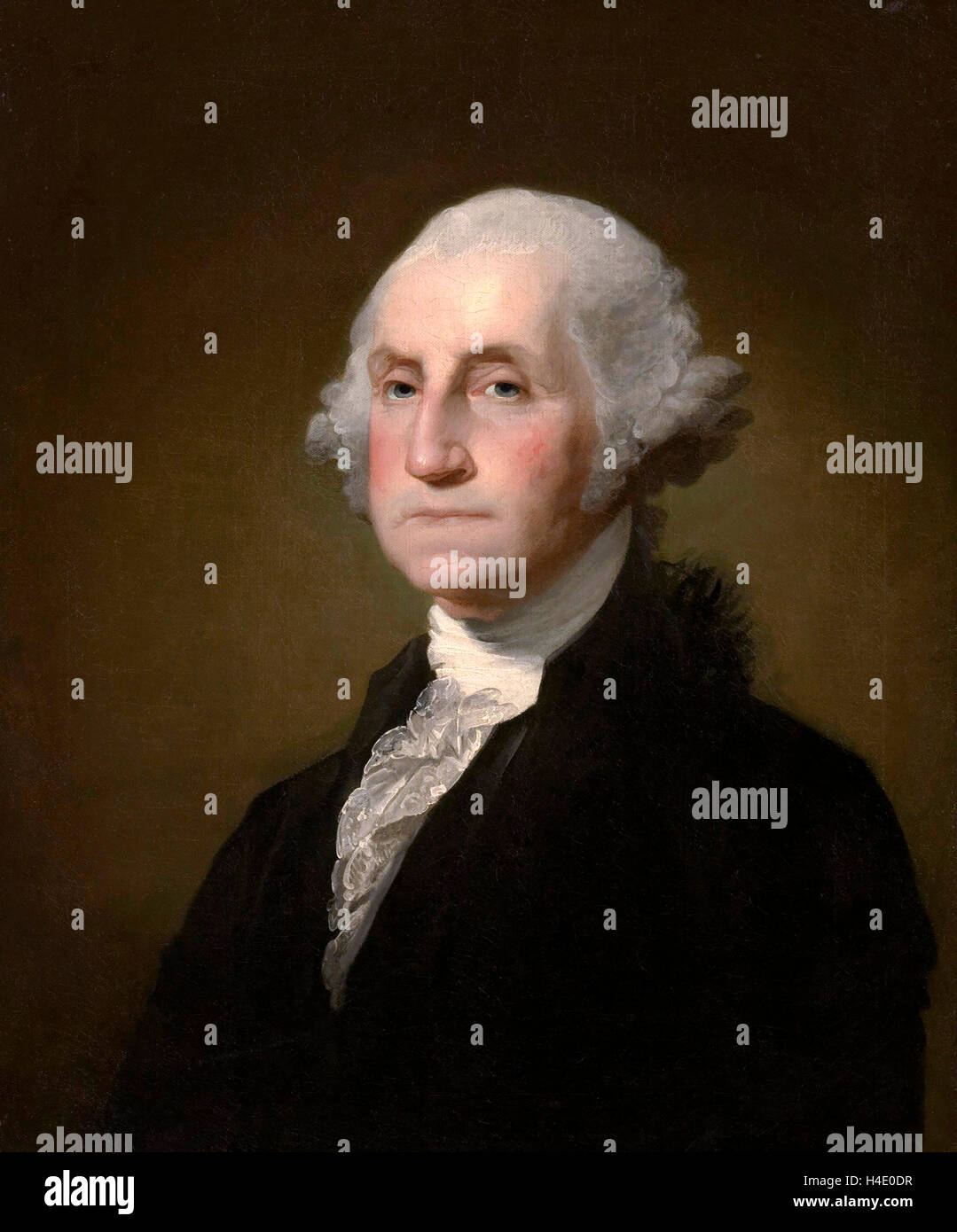 George Washington. Porträt des US-Präsidenten George Washington von Gilbert Stuart, 1797 Stockfoto
