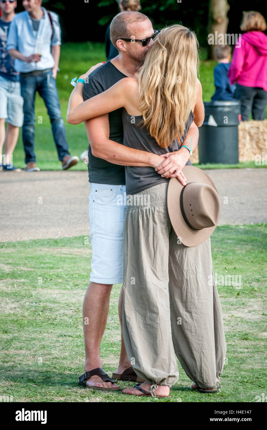 Camping in West Dean Chili Fiesta Stockfoto