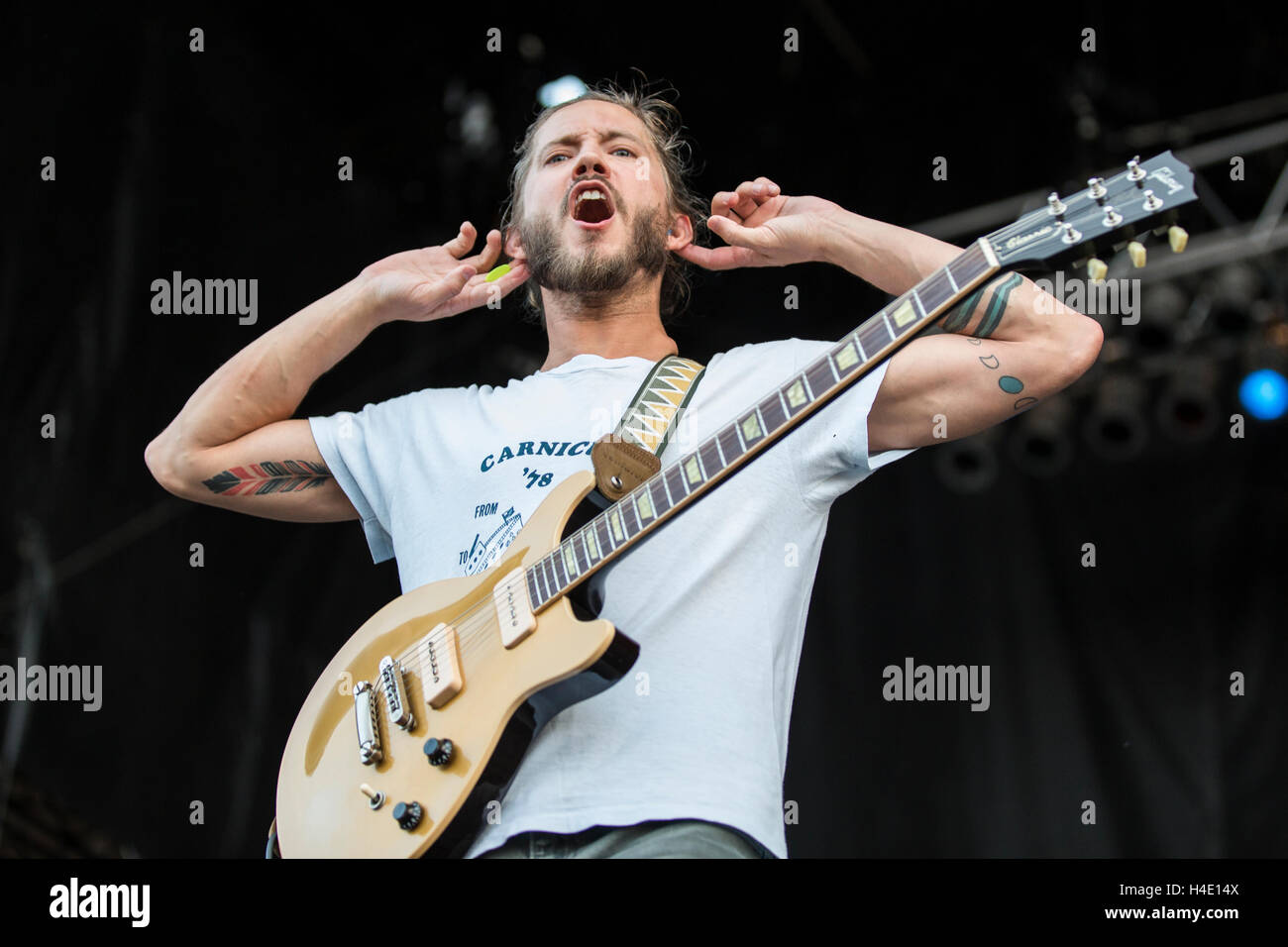 Mond-Taxi führt auf 2016 Beale Street Music Festival in Tom Lee Park am 30. April 2016 in Memphis, Tennessee Stockfoto