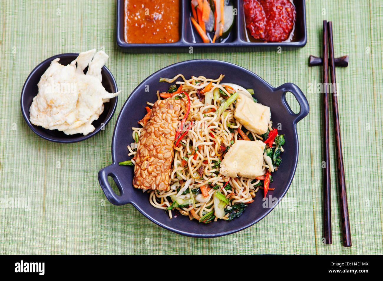 Mi Goreng mir Goreng indonesische Küche Stockfoto