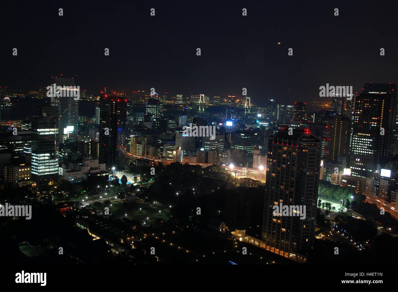 Tokyo Skyline bei Nacht, Japan Stockfoto