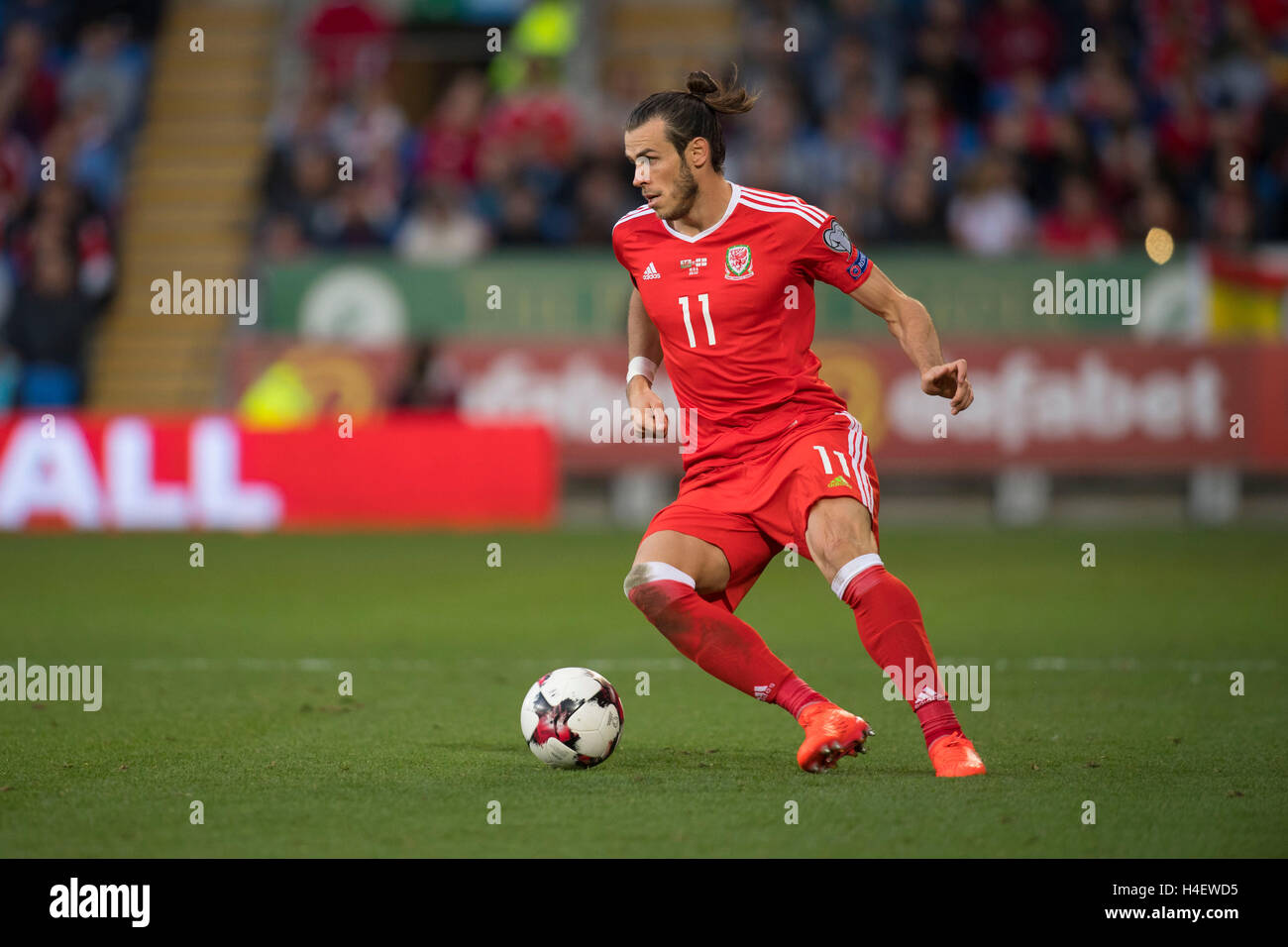 Gareth Bale für Wales-Fußball-Nationalmannschaft im Einsatz Stockfotografie  - Alamy