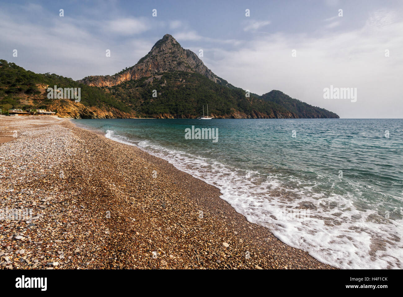 Erstaunliche mediterranen Seenlandschaft in Adrasan, Türkei Stockfoto