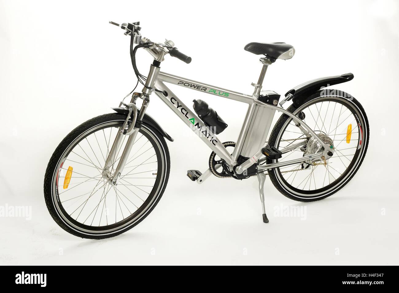 Batteriebetriebene Elektro-Fahrrad Stockfoto