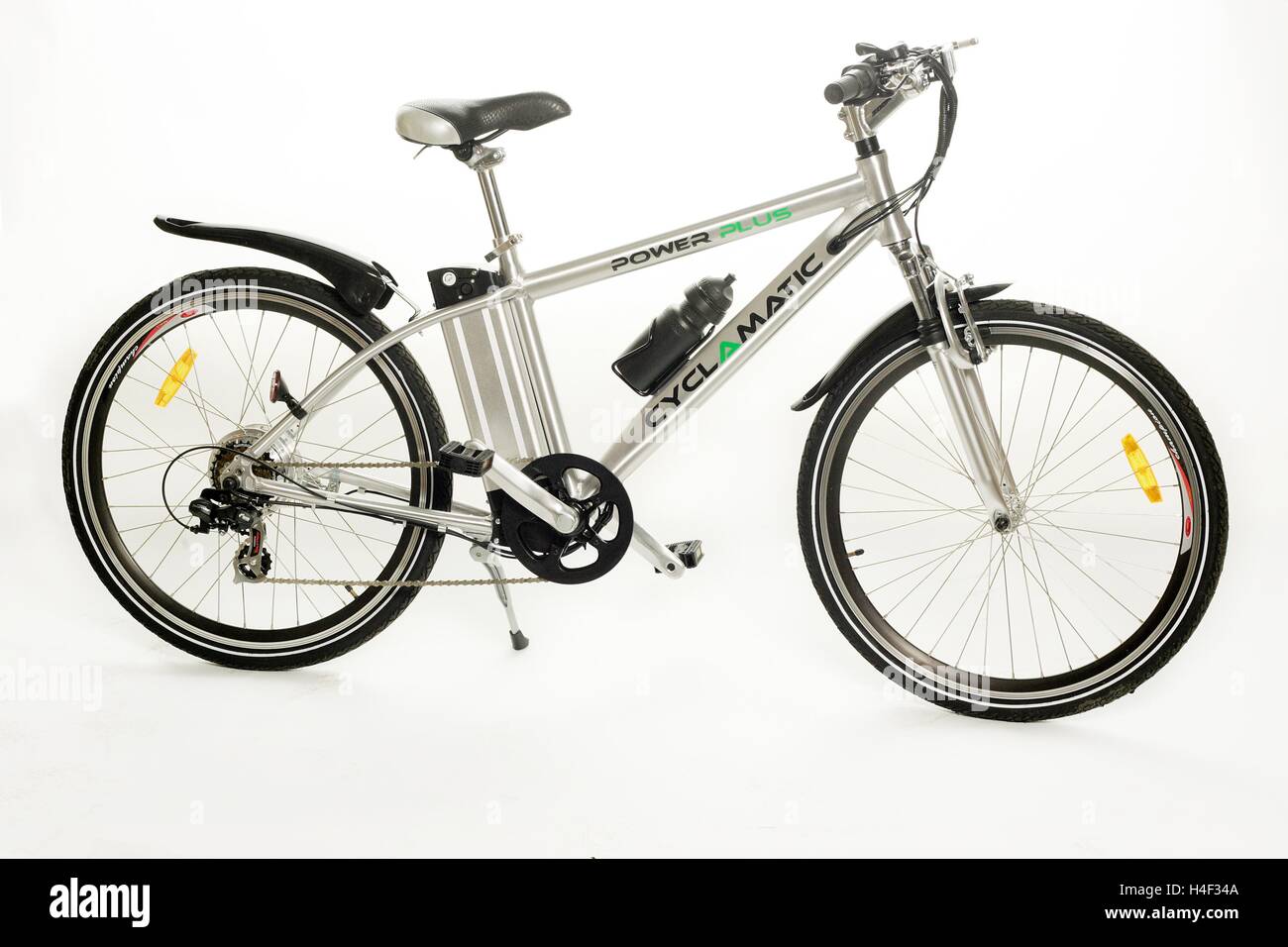 Batteriebetriebene Elektro-Fahrrad Stockfoto