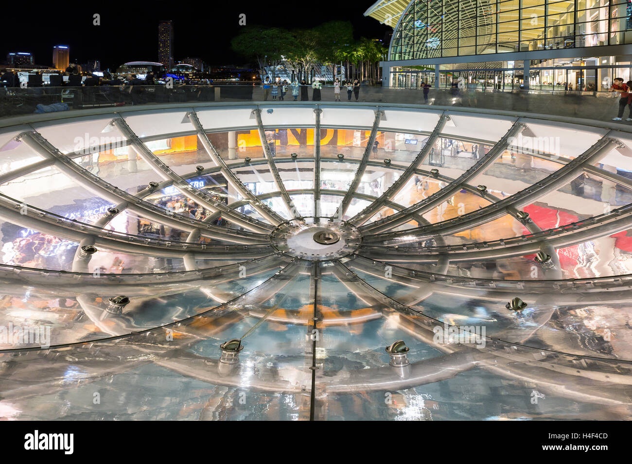 Shoppes at Marina Bay Sands in Singapur Stockfoto