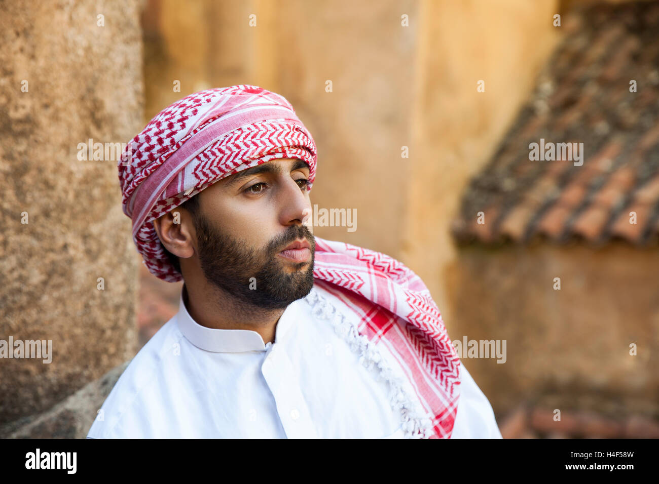junge arabische Mann Stockfoto
