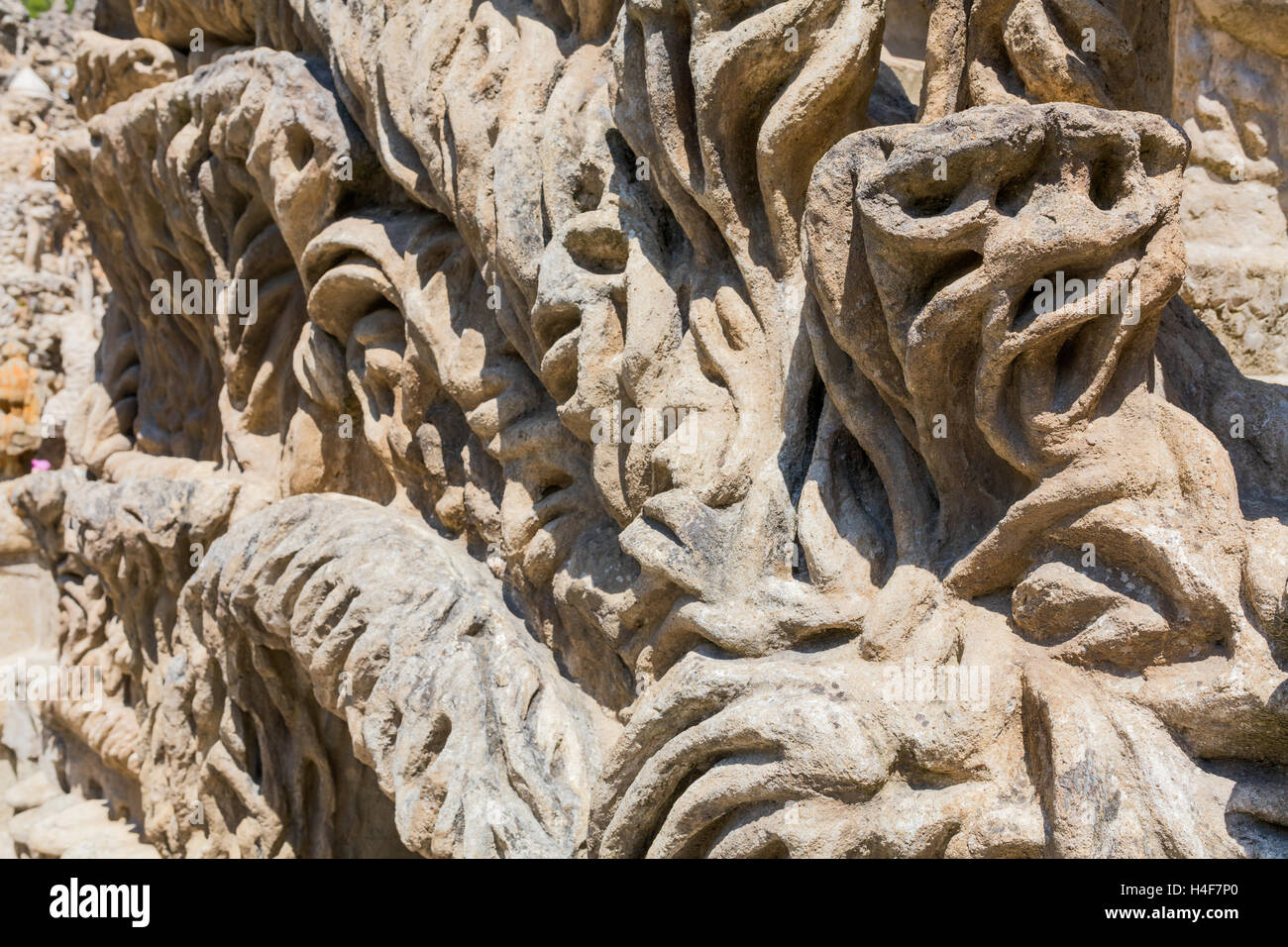 Le Palais Ideal, Ideal-Palast von Ferdinand Cheval, Hauterives, Departement Drome, Frankreich Stockfoto