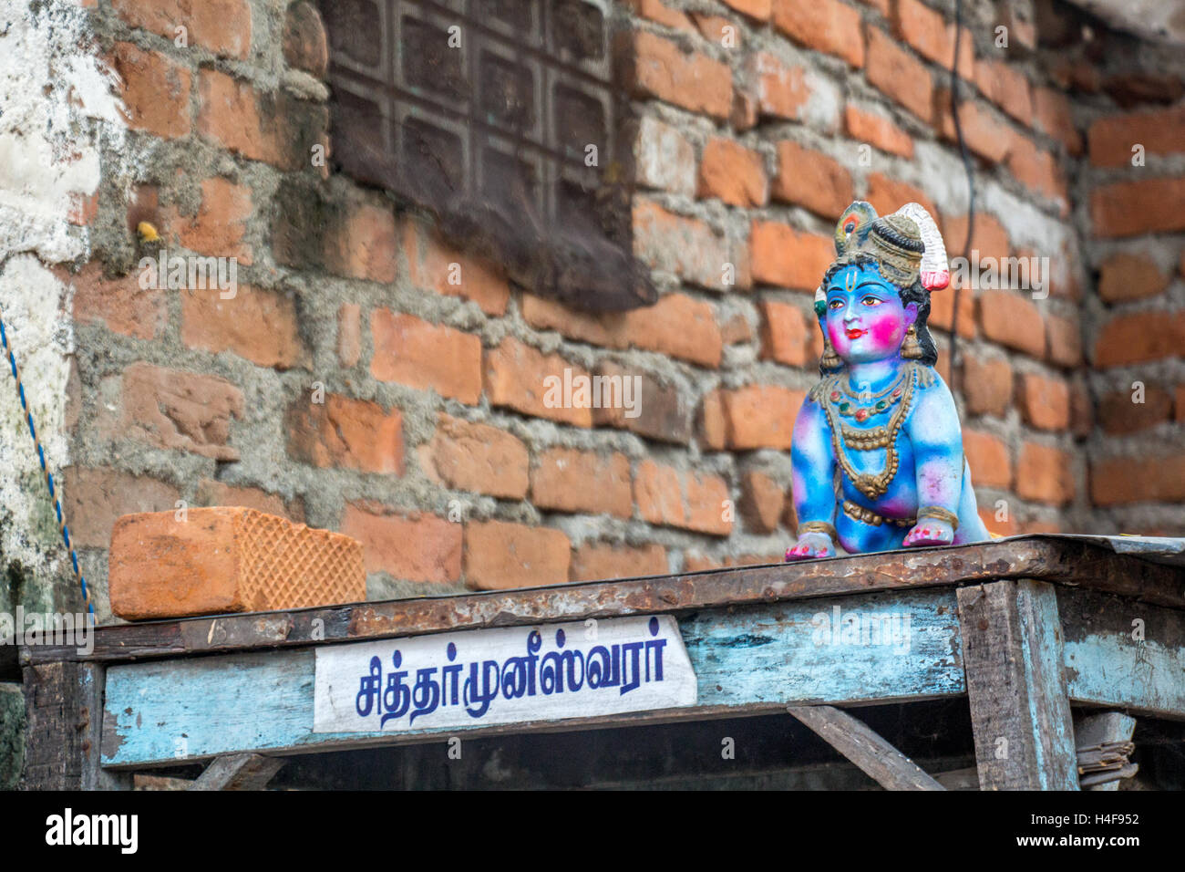 Kleine Krishna in Mylapore Stockfoto