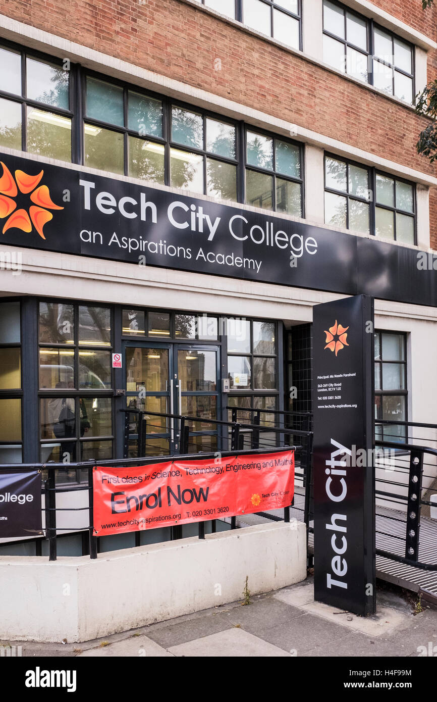 Tech City College in Islington, London, England, Vereinigtes Königreich Stockfoto