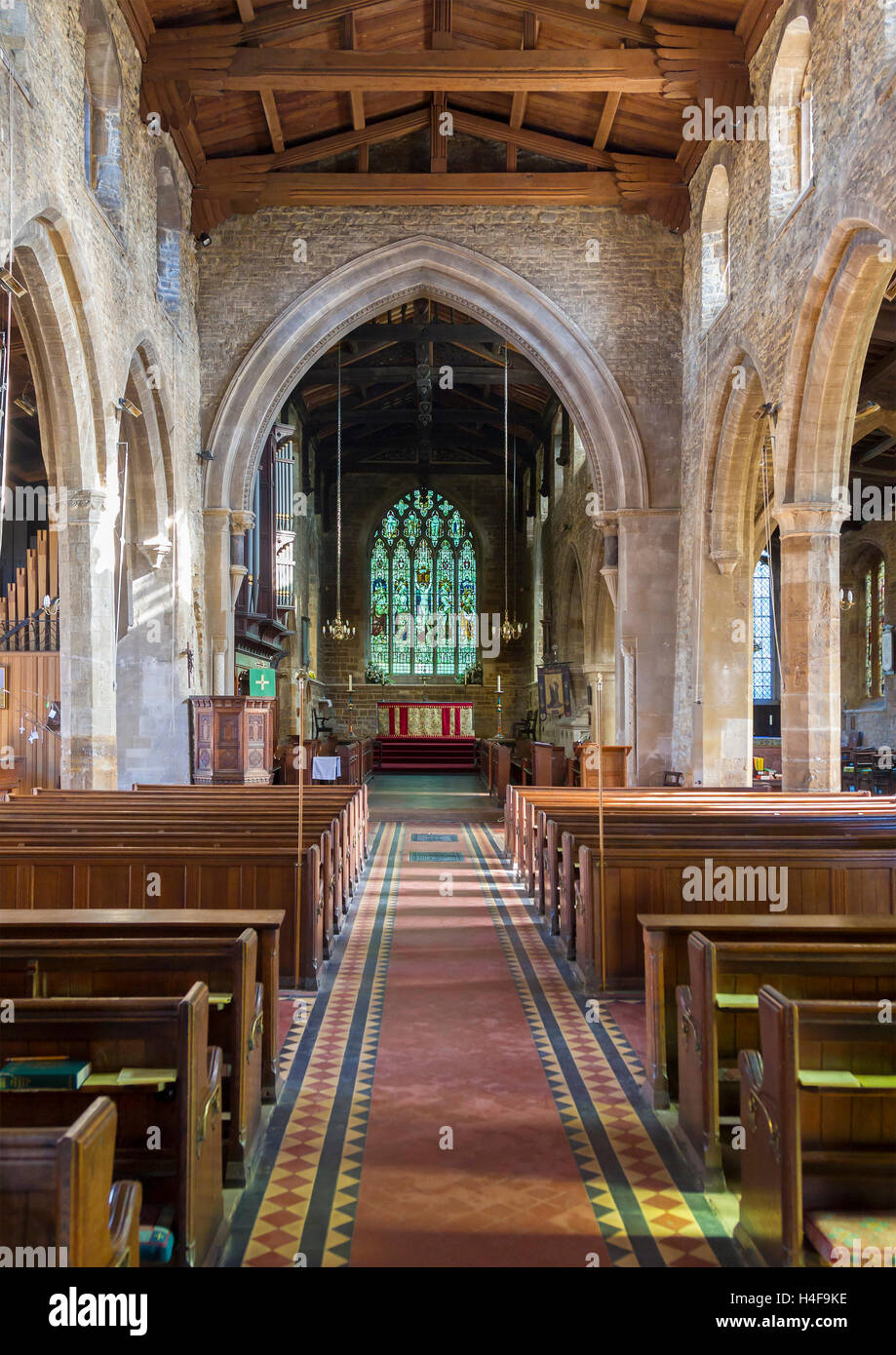 St. Lawence Kirche, Towcester, Northamptonshire, Großbritannien Stockfoto