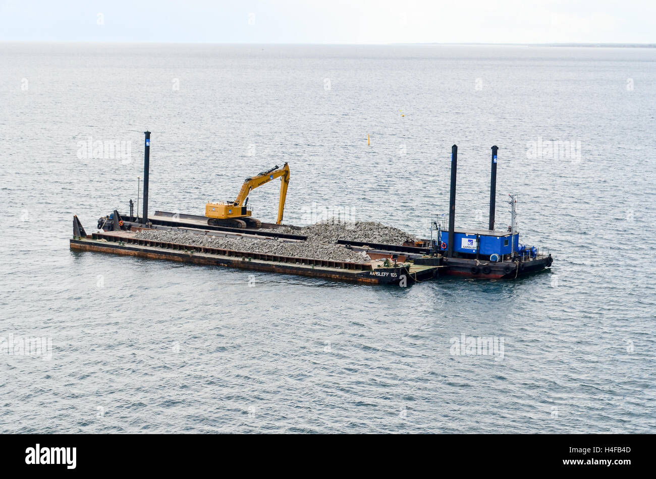Kahn, arbeiten in der Nähe von Hafen von Frederikshavn, Dänemark Stockfoto