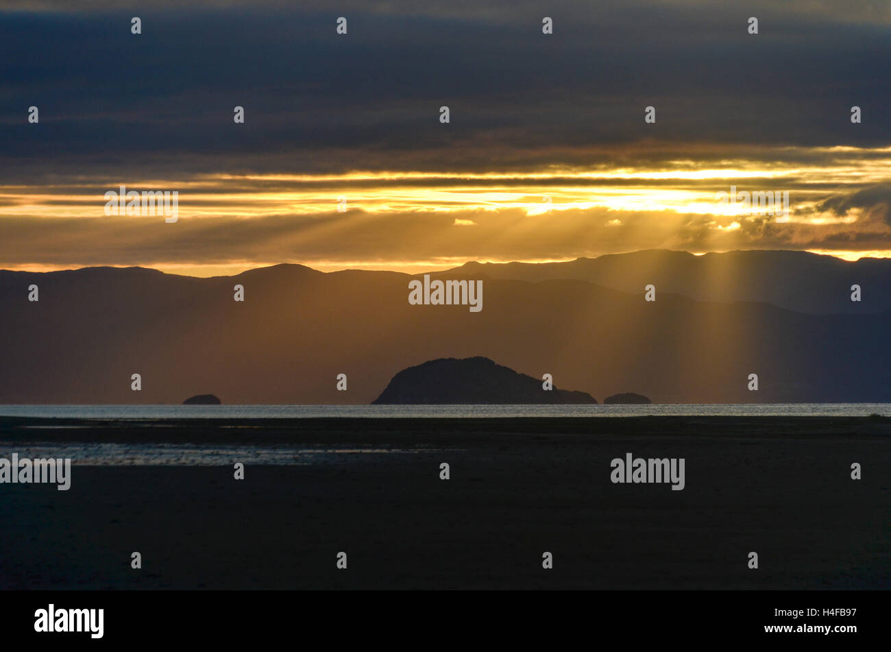 Sunet in der Bucht von Alta, Norwegen Stockfoto