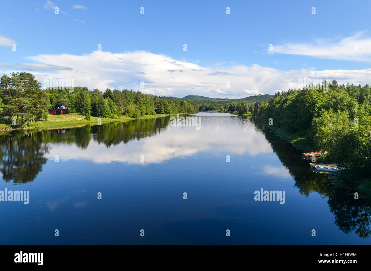 Im Freien in Schweden in der Nähe von Gustavsfors Stockfoto