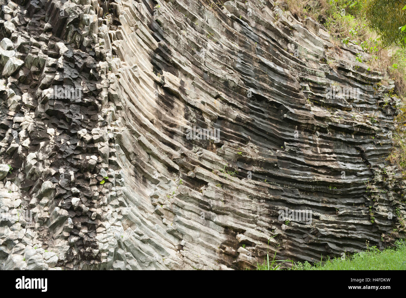 Bild von Basalt Struktur in in Boquete, Panama gezeigt. Stockfoto