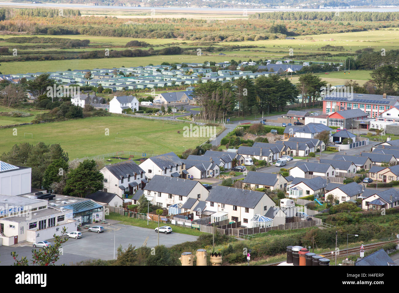 Der walisischen Stadt Harlech, Gwynedd, North Wales, UK Stockfoto