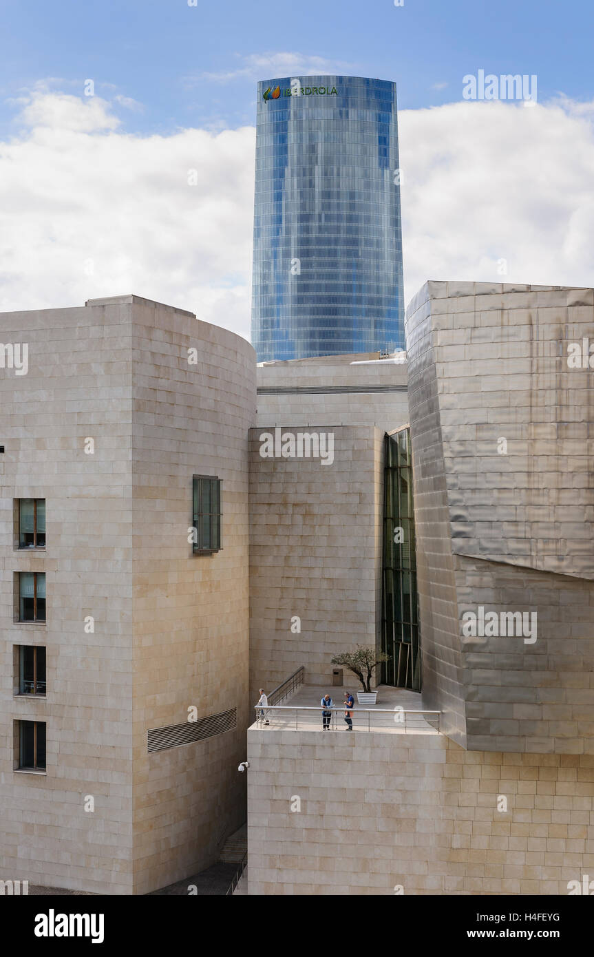 Guggenheim Museum, Bilbao, Baskisches Land, Spanien, Europa. Stockfoto