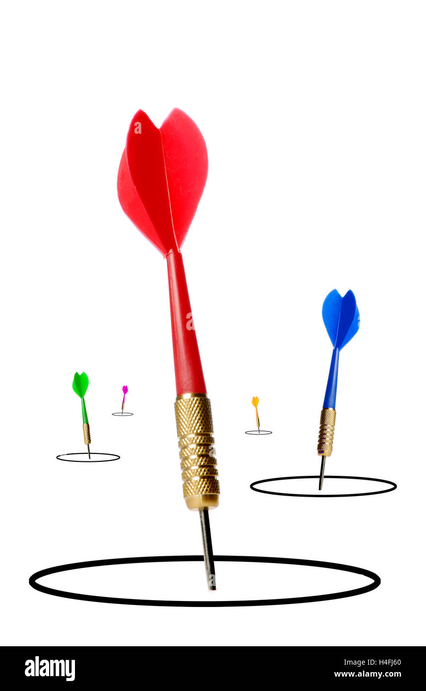 trifft ein Ziel Geschäftskonzept Stockfoto