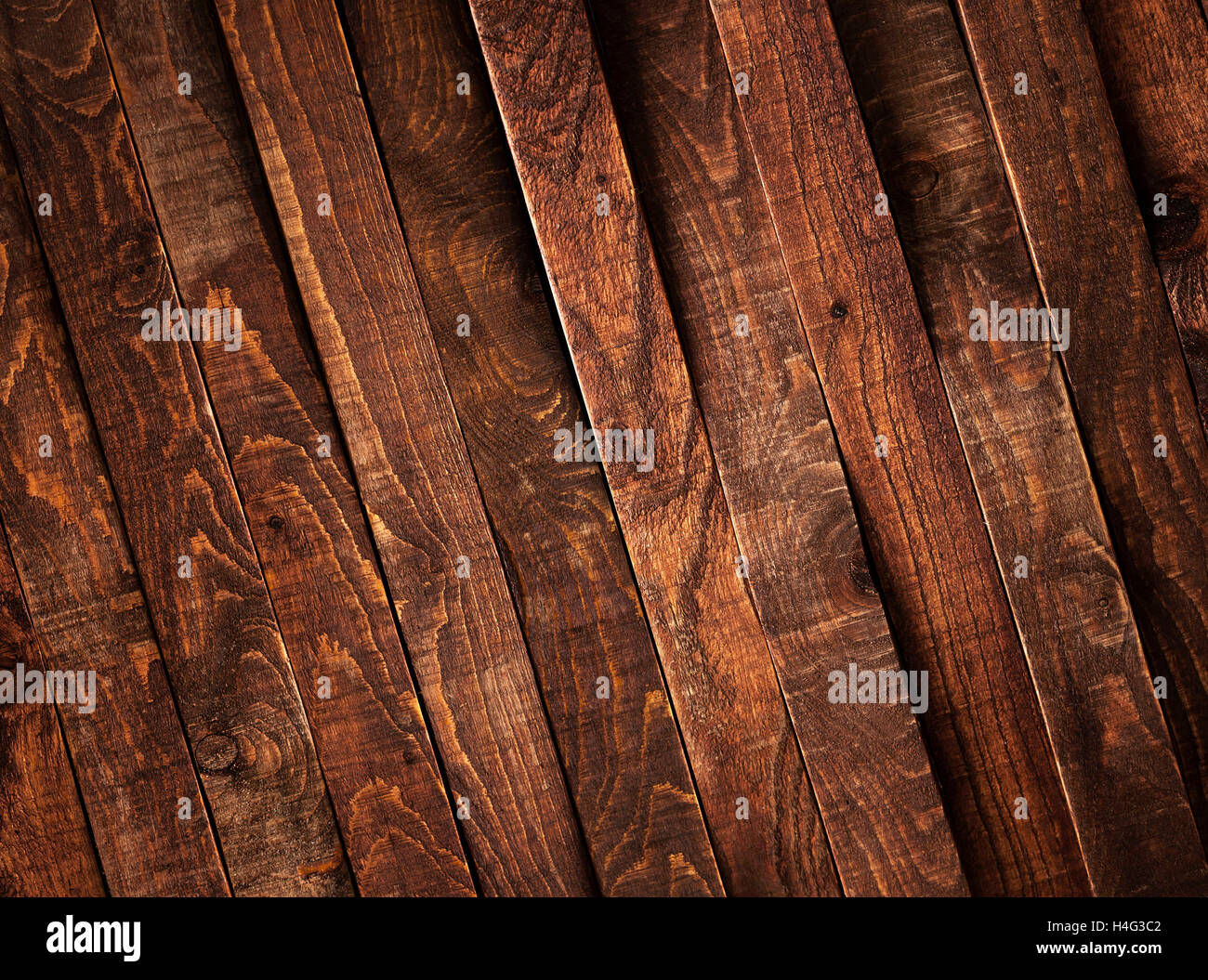 Dunkel braun Holzbohlen, Textur oder Hintergrund Stockfoto