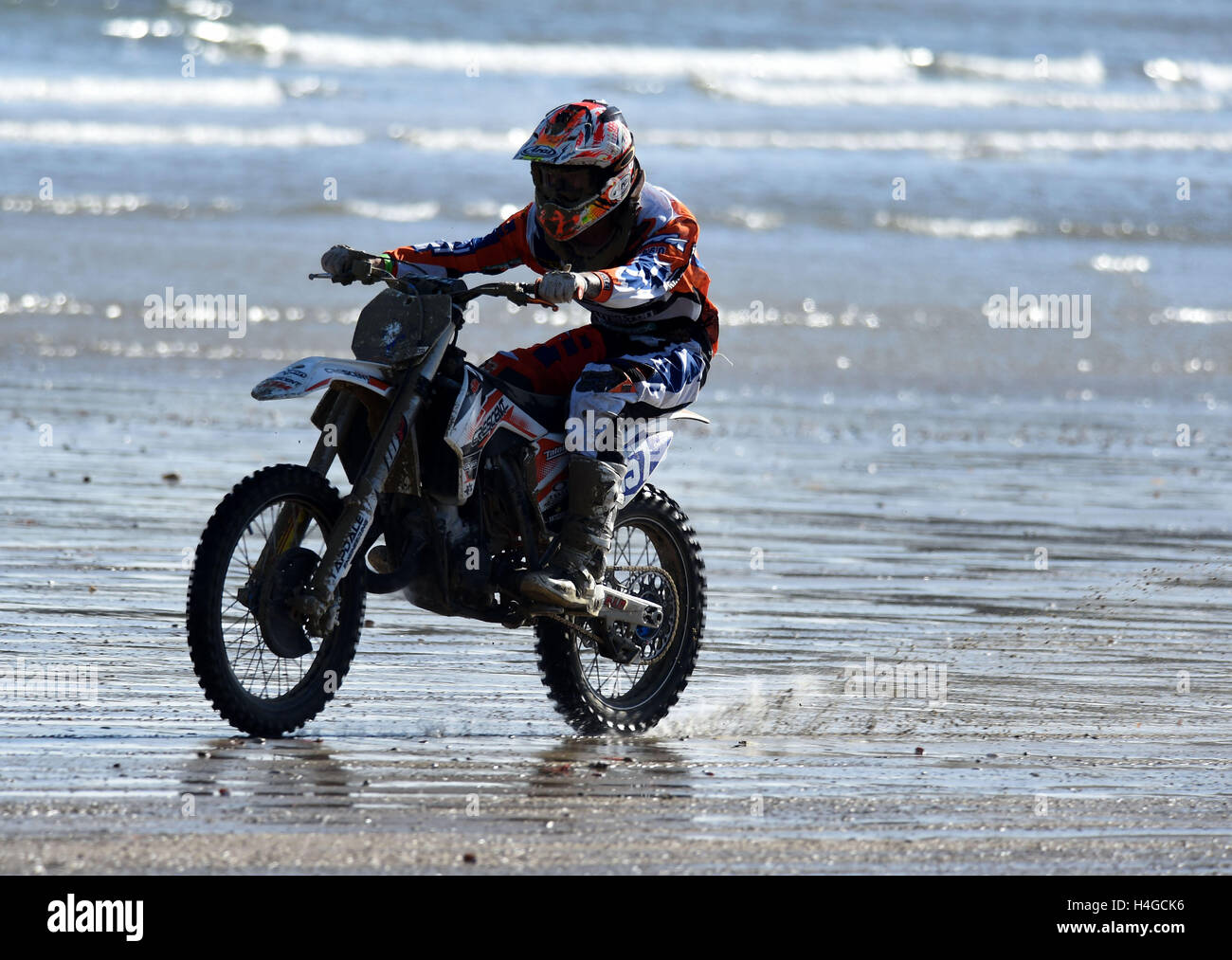 "Strand Motocross" "Weymouth Strand Motocross" Racing, Motocross Stockfoto