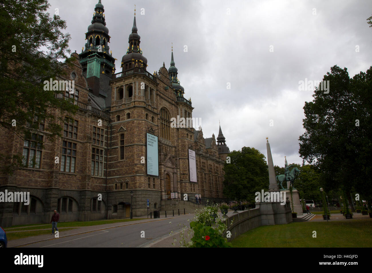 Untergebracht in einem massiven Gebäude, das als ein Renaissance-Ära Palast durchgehen würden, ist das nordische Museum kulturelle Geschichte gewidmet. Stockfoto