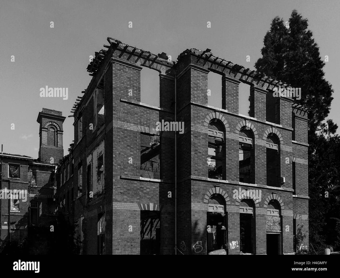 St. Crispins nach dem Brand Stockfoto