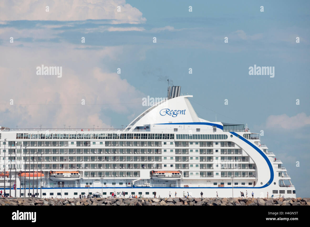 Der Hafen/Kreuzfahrtziel Skagen. Stockfoto