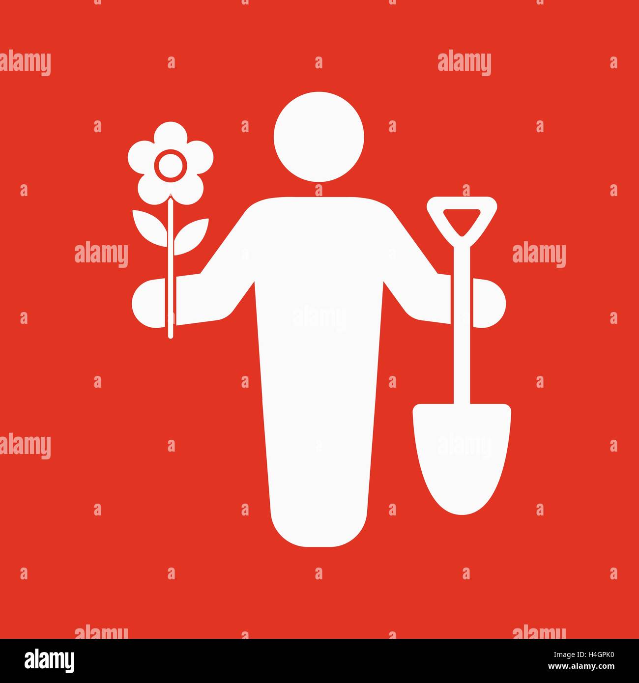 Gärtner piktogramm kaufen Alamy