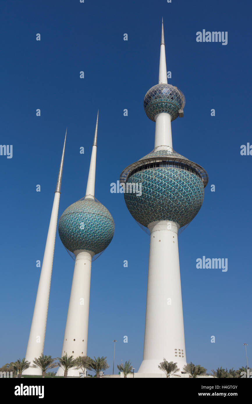 Kuwait-Türme. Stockfoto