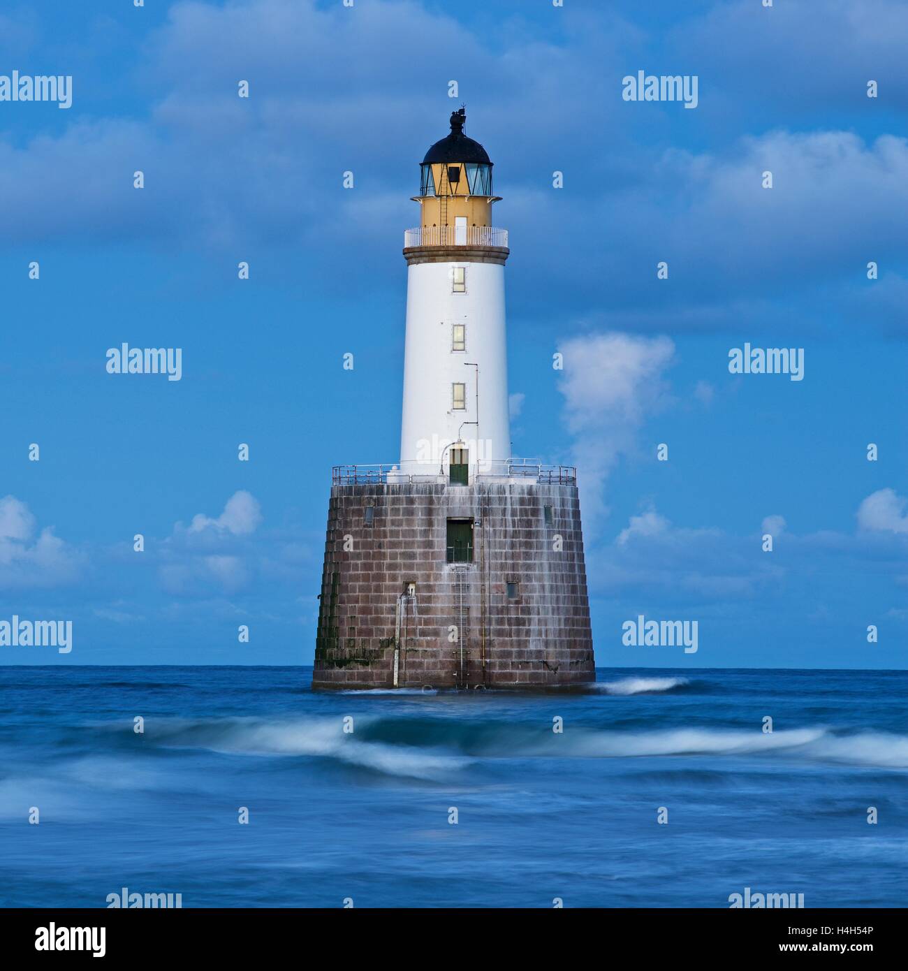 Rattray Head Leuchtturm in Aberdeenshire Stockfoto