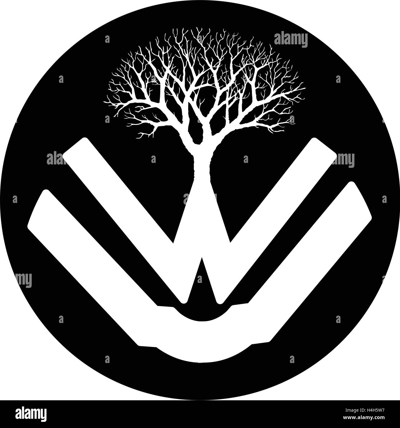 Lernen Concetp mit Baum und Bleistift. EPS-8 unterstützt. Stock Vektor