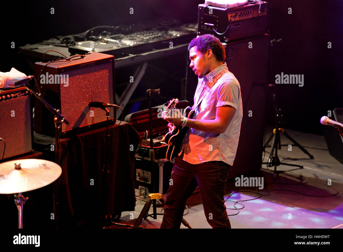 BARCELONA - 27 Mai: Benjamin Booker (Rockband) führt bei Primavera Sound Festival 2015, Barts zu inszenieren. Stockfoto