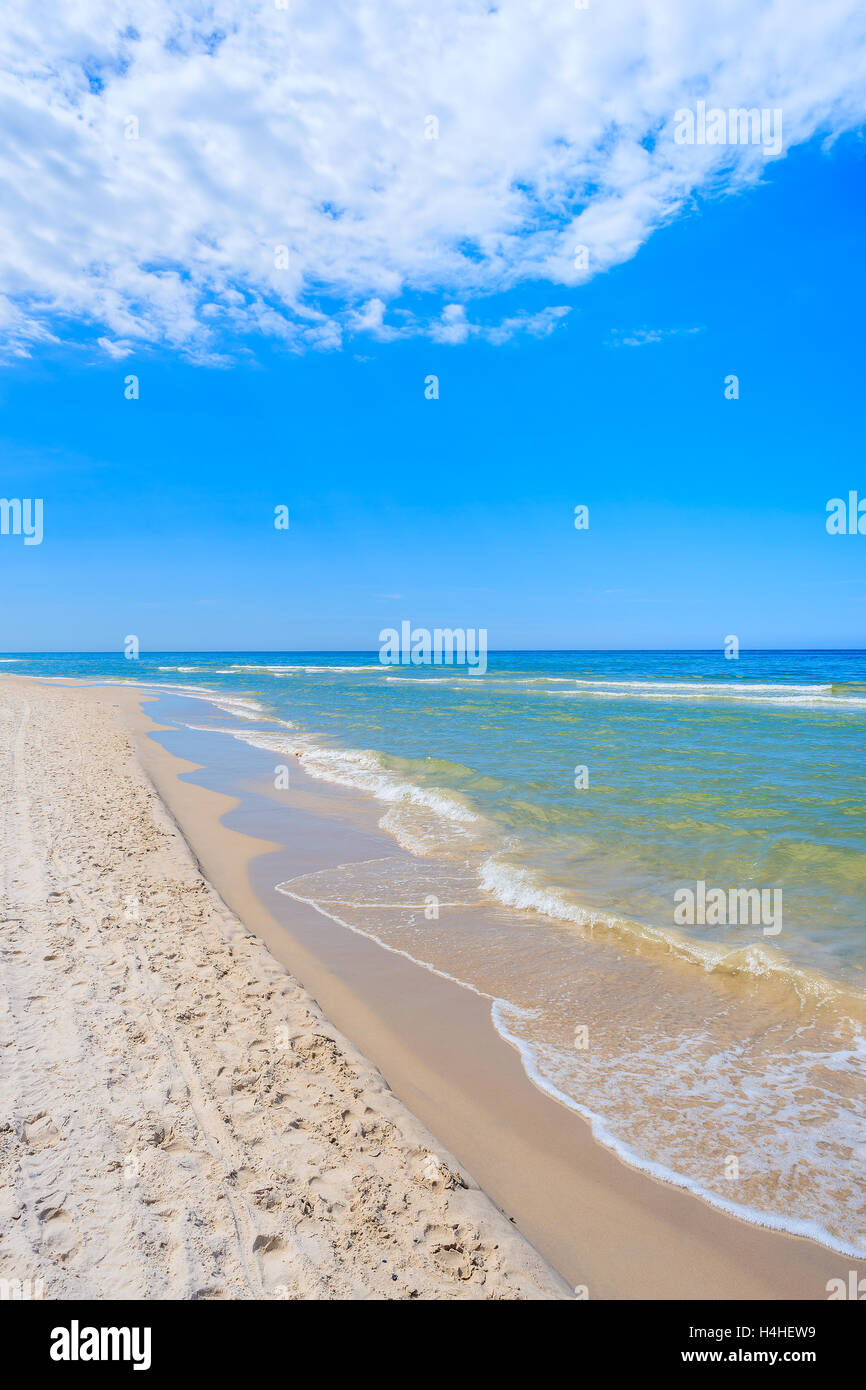 Sandstrand in der Stadt Leba, Ostsee, Polen Stockfoto