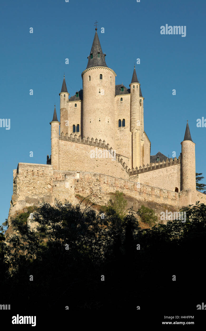 Alcazar. Segovia. Kastilien-León. Spanien. Stockfoto