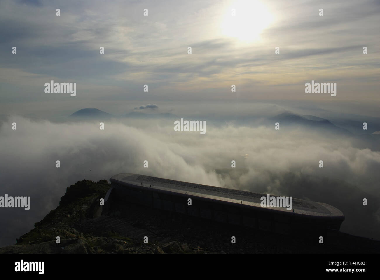 Hafod Eryri Snowdon Mountain Summit Stockfoto