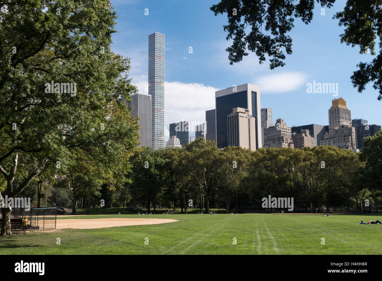 Midtown Skyline von Central Park abzusenken, NYC, USA Stockfoto