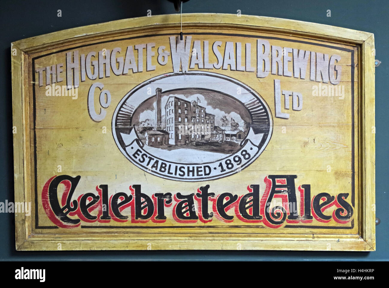 Highgate & Walsall Brewing Co Ltd, feierte Ales, West Midlands, England, UK Stockfoto